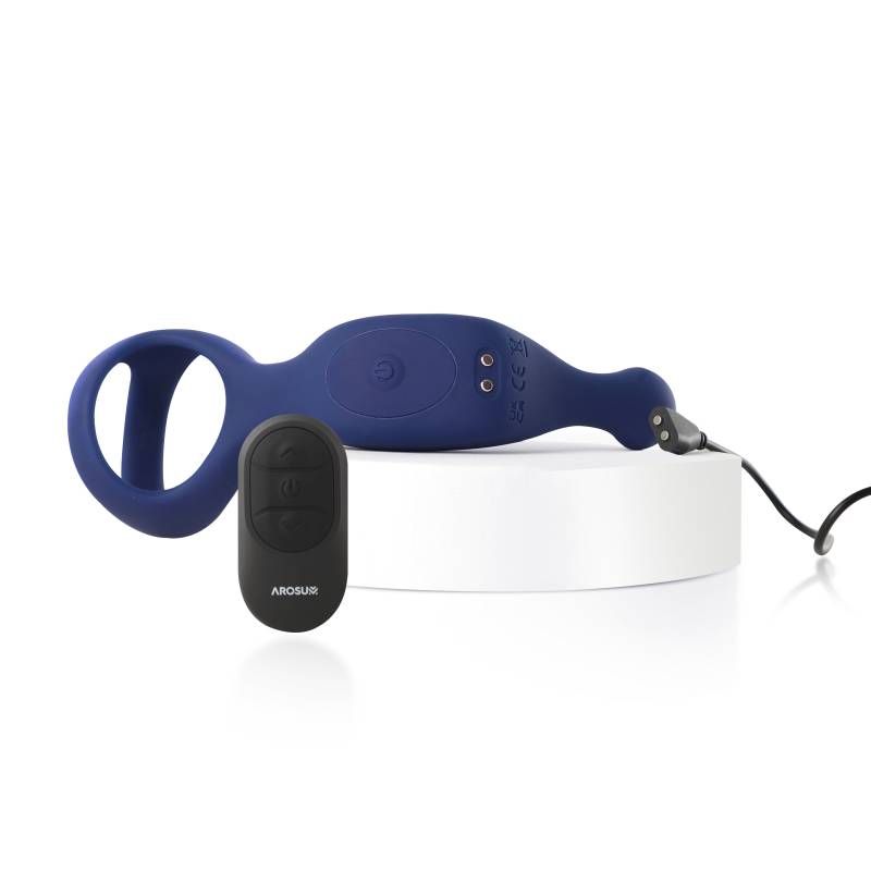 Underquaker Vibrating Anal Probe with Cockring and Remote