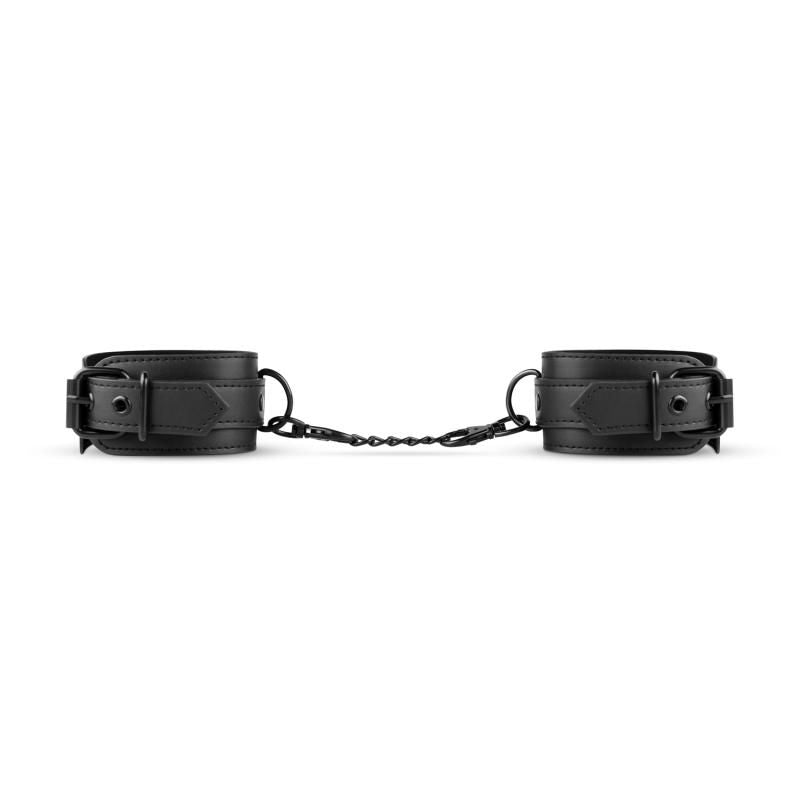 Faux Leather Handcuffs Black