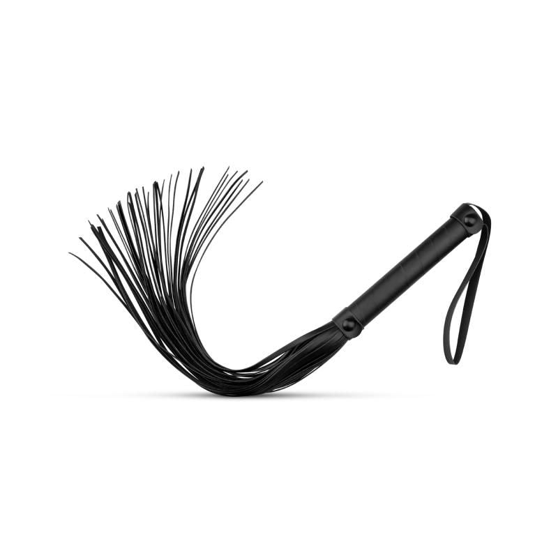 Faux Leather Flogger Black