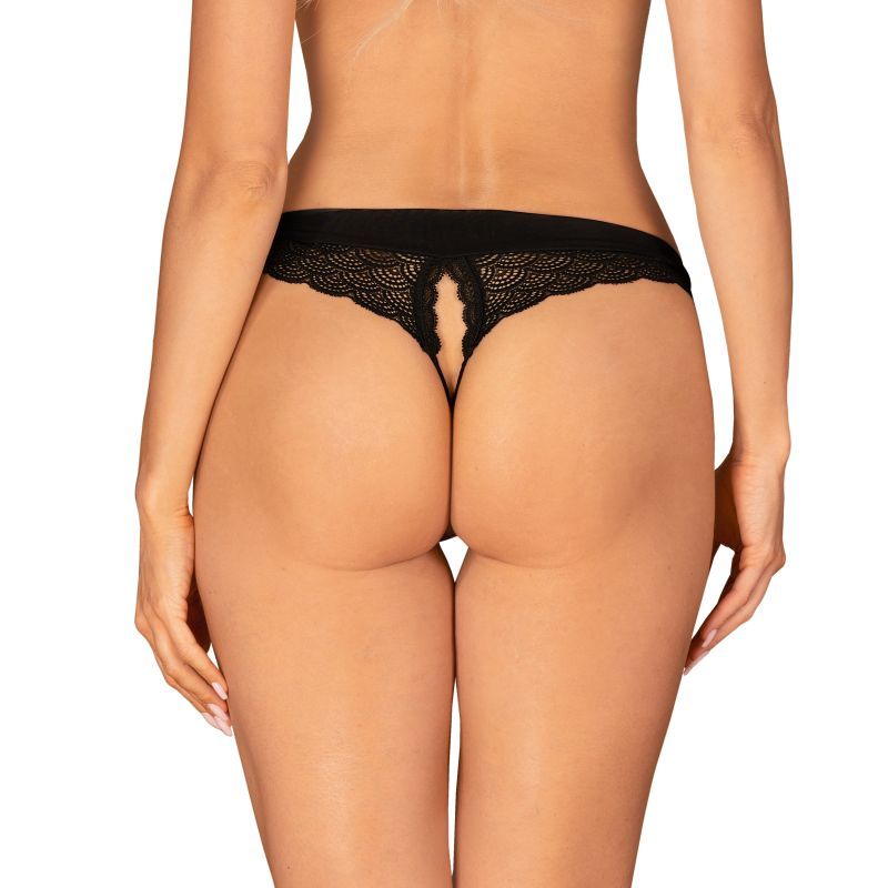 Chemeris Crotchless Panties Black