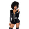 Sultry Swat Officer 2 Pc-60035-BLK-S/M