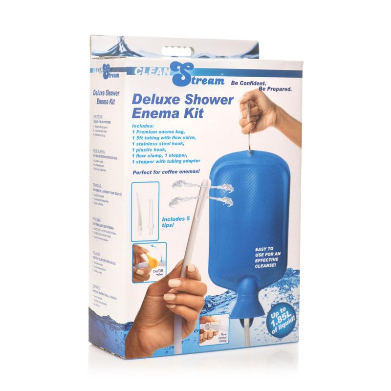 Deluxe Shower Enema Bag and Nozzle Kit-AH319