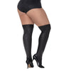 Thigh Highs Vinyl Gloss Black-1113-BLK-S/M