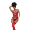 Red 2 Pc Set w/ Matching Thong-8896-RED-S/M