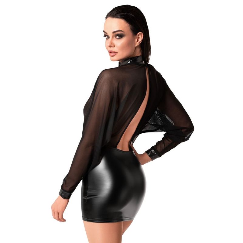 Opium Mini Dress-F348-BLK-L