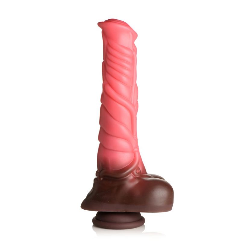 Deluxe Centaur Thrusting & Vibrating Silicone Dildo