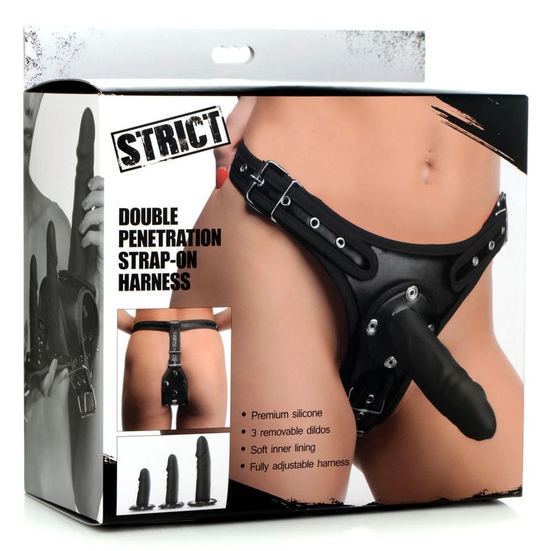 Double Penetration Strap On Harness-AG785