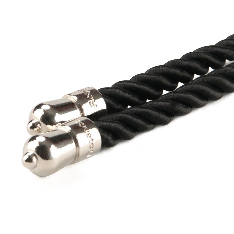 Rebellion Reign Ebony Silky Bondage Rope Black-LV761301