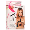 Neoprene Collar And Leash Set Black-VE983