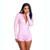 Playboy Slumber Bunny Romper Pink-PBLI130-PNK-L/XL