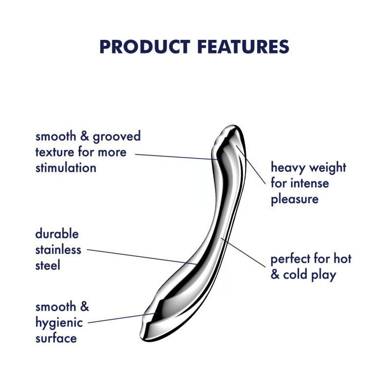 Satisfyer Pure Gravity 2 Metal Dildo-4067001