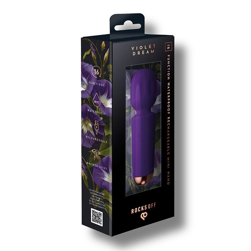Rechargeable Mini Wand Violet Dream-16MWVDPP