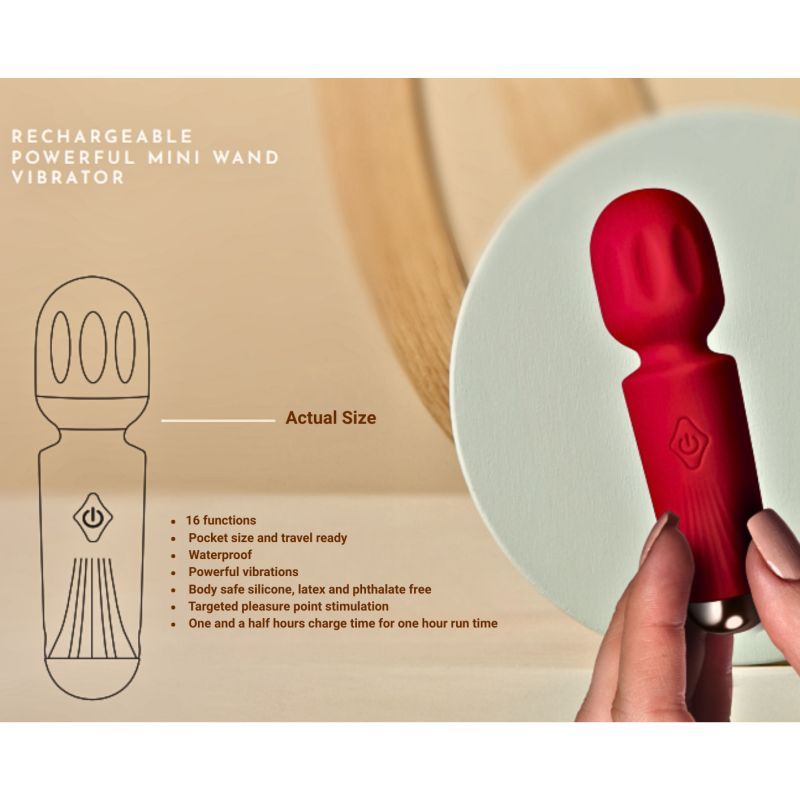 Rechargeable Mini Wand Violet Dream-16MWVDPP