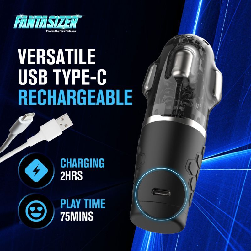 Hypershaker Automatic App Controlled LCD Masturbator Blue-PPP7655-10