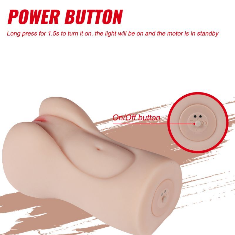 Aggie Realistic Vibrating Vaginal Masturbator-SQ-MA60076V