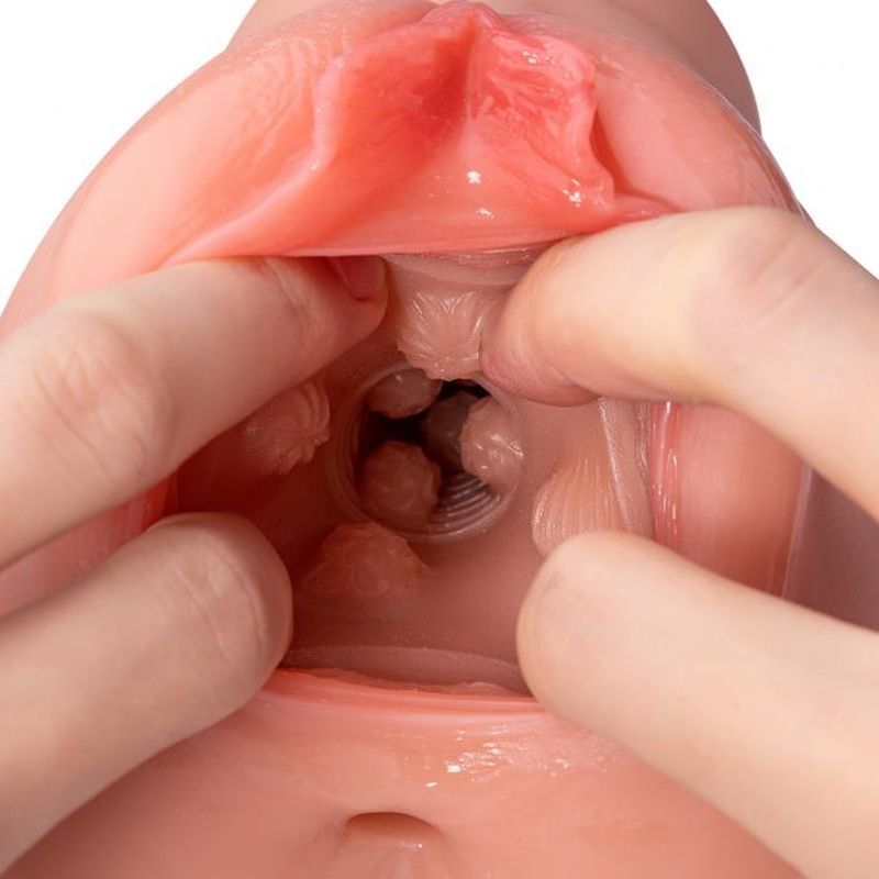 Ramar Realistic Vibrating Anal Vaginal Masturbator-SQ-MA60128V