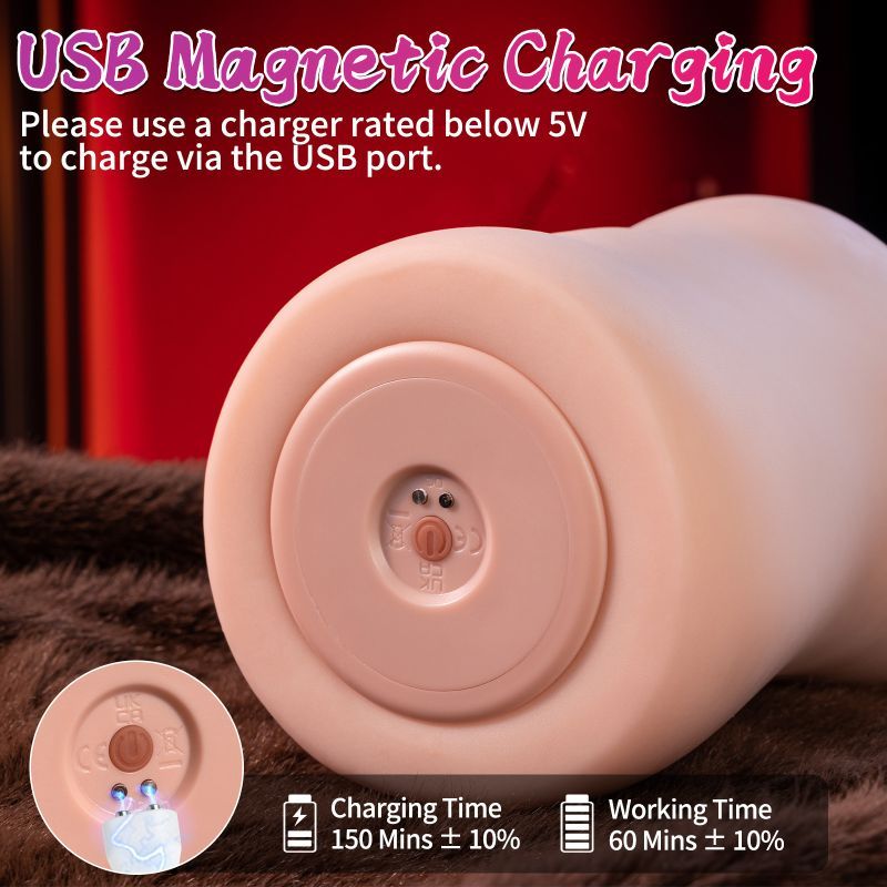 Eliza App Controlled Thrusting Vibrating Realistic Vaginal Masturbator-SQ-MAR60070L