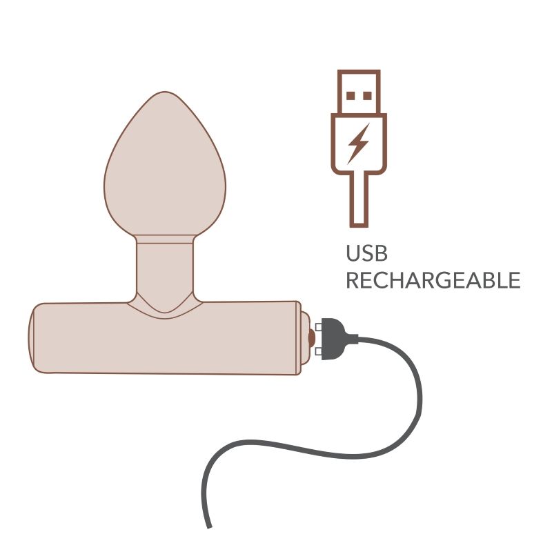 Nova Solaris Tapered Butt Plug Vibrator Black-16SOLARISBK