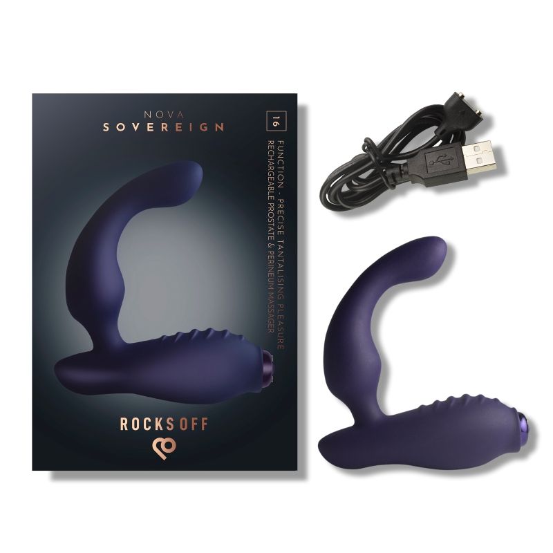 Nova Sovereign Smooth P Spot Vibrator Purple-16SOVEREIGNBU