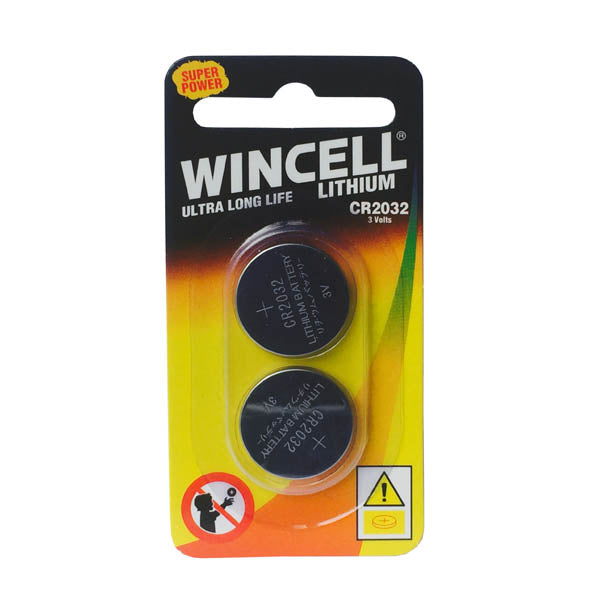 Wincell CR2032 Batteries - Lithium Cell Batteries - CR2032 2 Pack-2032L2