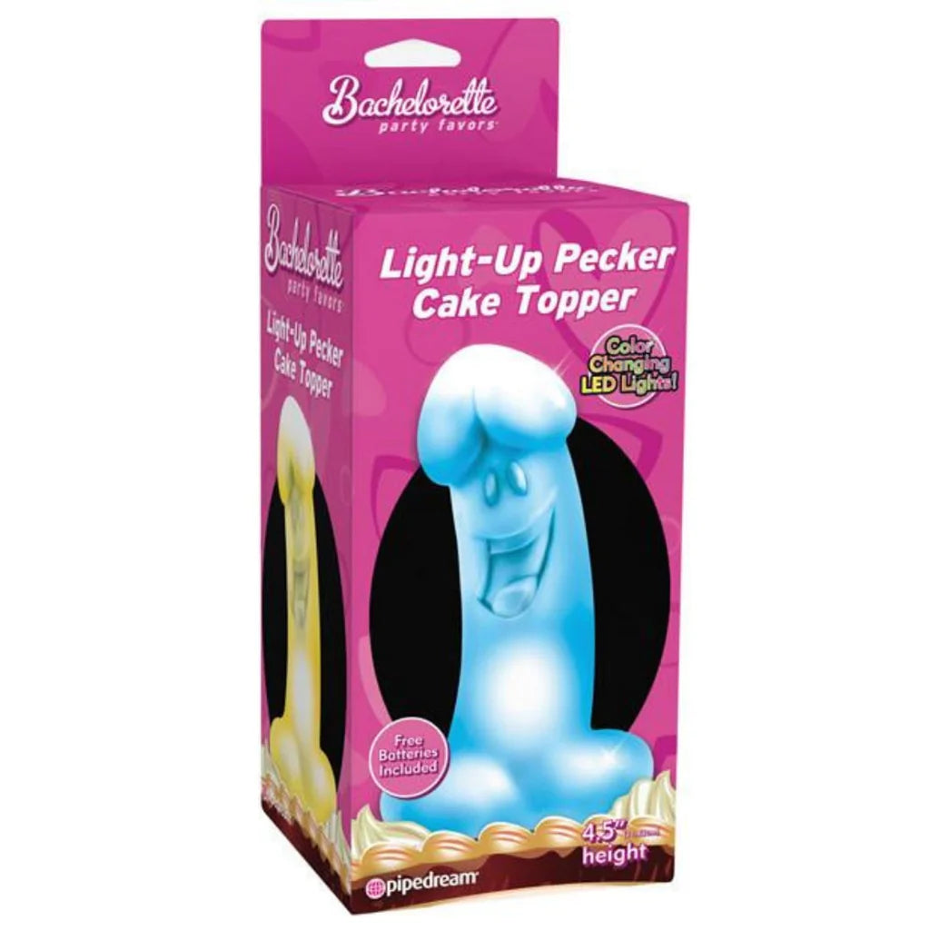 Bachelorette Party Favours - Light-Up Pecker Cake Topper