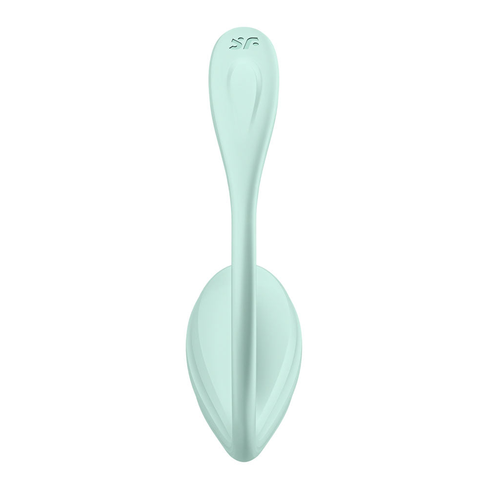 Satisfyer Smooth Petal - Mint - Mint USB Rechargeable Wearable Stimulator with App Control-4002736