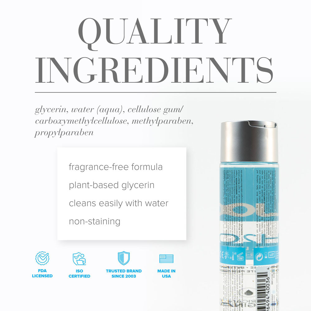 JO H2O Original Lube - 240 mL - Water Based Lubricant - 240 ml Bottle-40036