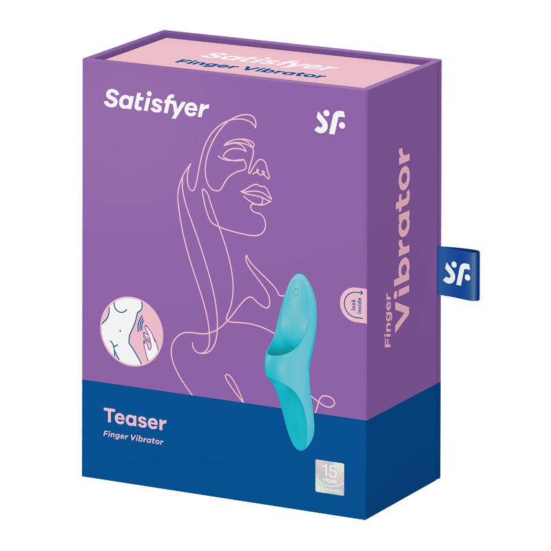 Satisfyer Teaser - Light Blue USB Rechargeable Finger Stimulator-4004075