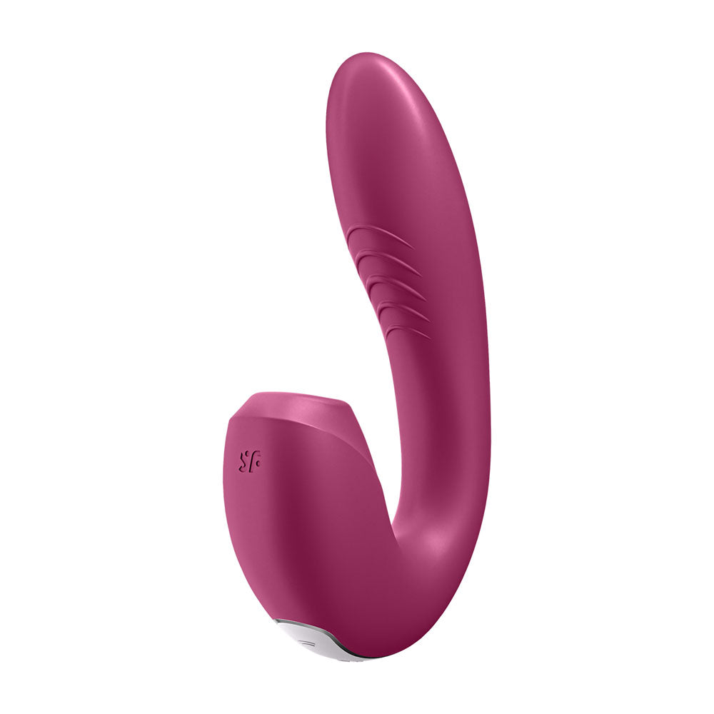 Satisfyer Sunray - Berry USB Rechargeable Vibrator with Air Pulsation & App Control-4009773