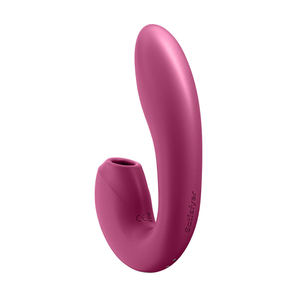 Satisfyer Sunray - Berry USB Rechargeable Vibrator with Air Pulsation & App Control-4009773