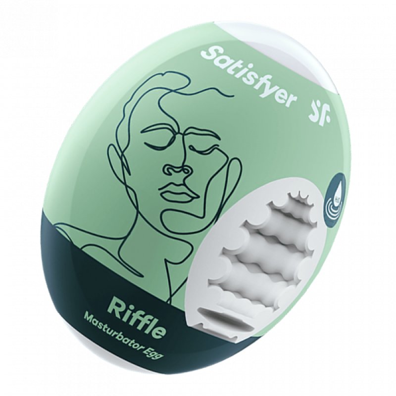 Satisfyer Masturbator Egg Single Riffle-4010007