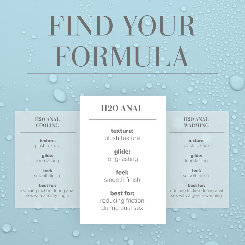 JO H2O Anal Lube - 240 mL - Water Based Anal Lubricant - 240 ml Bottle-40108