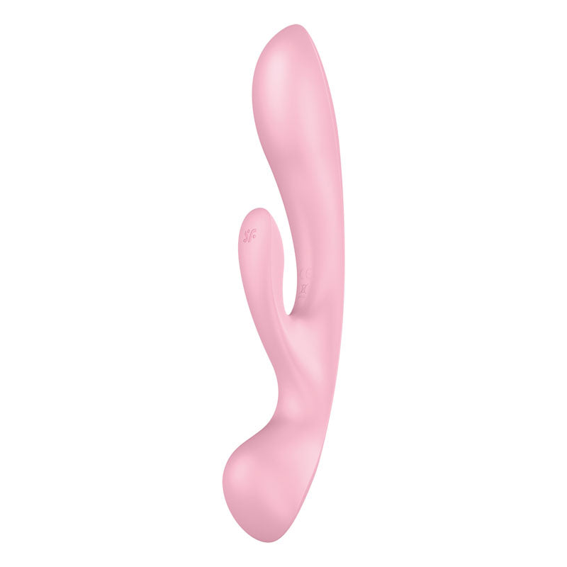 Satisfyer Triple Oh - Pink USB Rechargeable Rabbit Vibrator-4018249