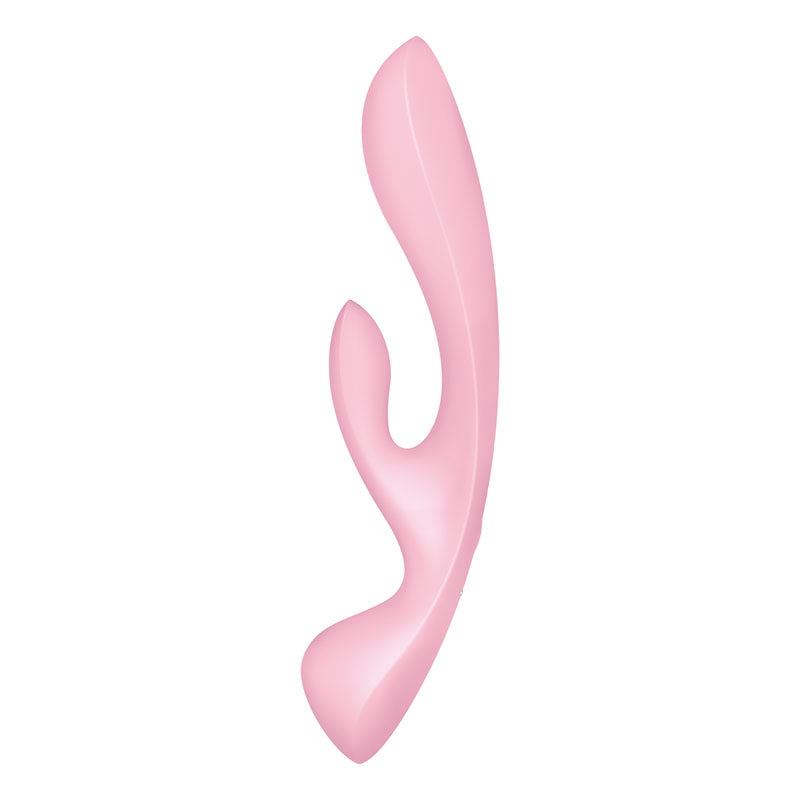 Satisfyer Triple Oh - Pink USB Rechargeable Rabbit Vibrator-4018249