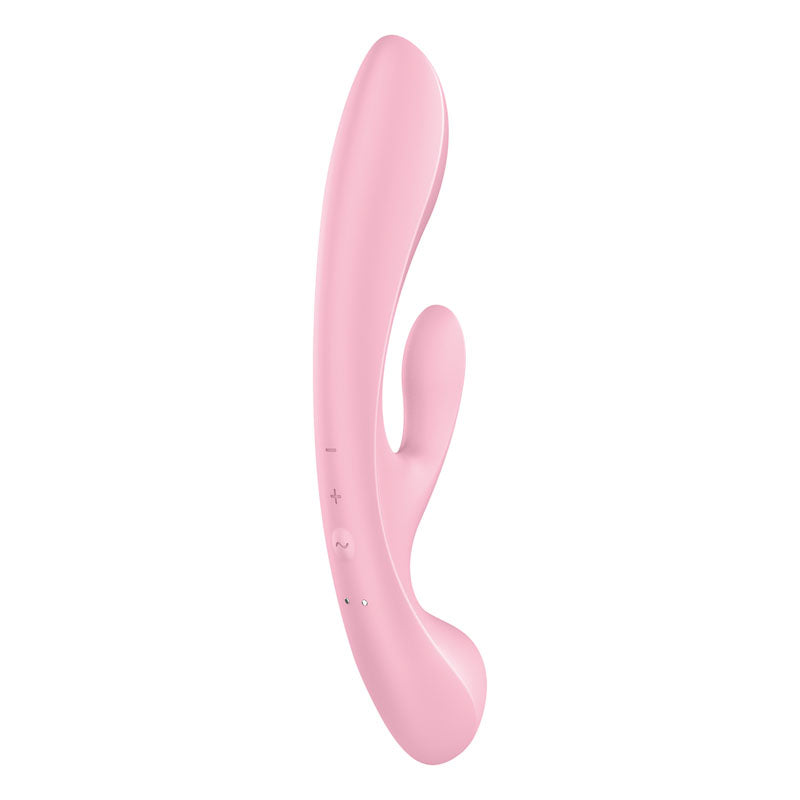 Satisfyer Triple Oh - Pink USB Rechargeable Rabbit Vibrator-4018249