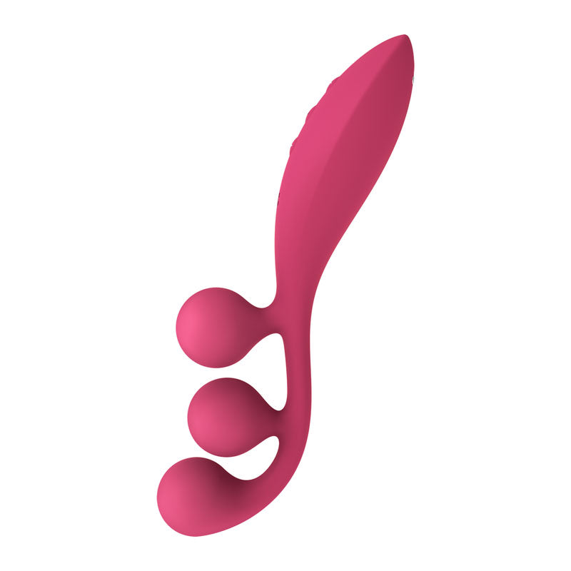 Satisfyer Tri Ball 1 - Red USB Rechargeable 3-Motor Vibrator-4018263