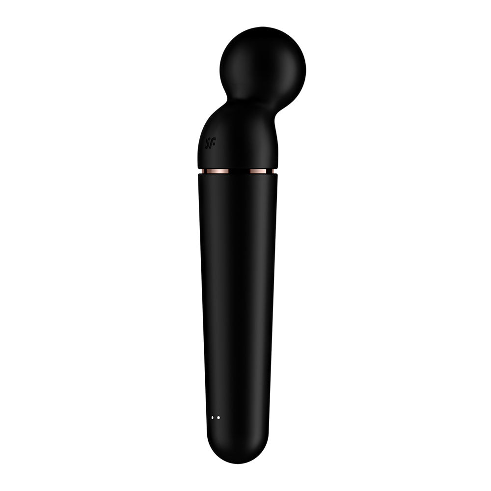 Satisfyer Planet Wand-er - Black - Black/Rose Gold USB Rechargeable Massager Wand-4018553