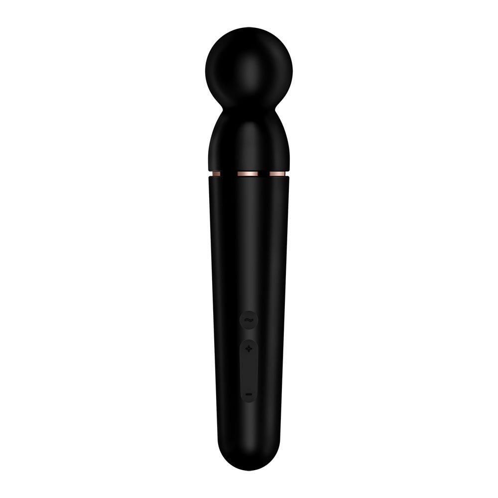 Satisfyer Planet Wand-er - Black - Black/Rose Gold USB Rechargeable Massager Wand-4018553