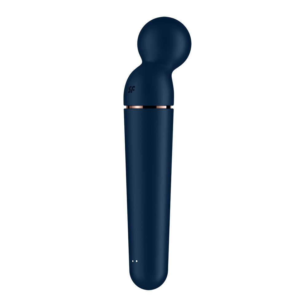 Satisfyer Planet Wand-er - Blue - Blue/Rose Gold USB Rechargeable Massager Wand-4018560