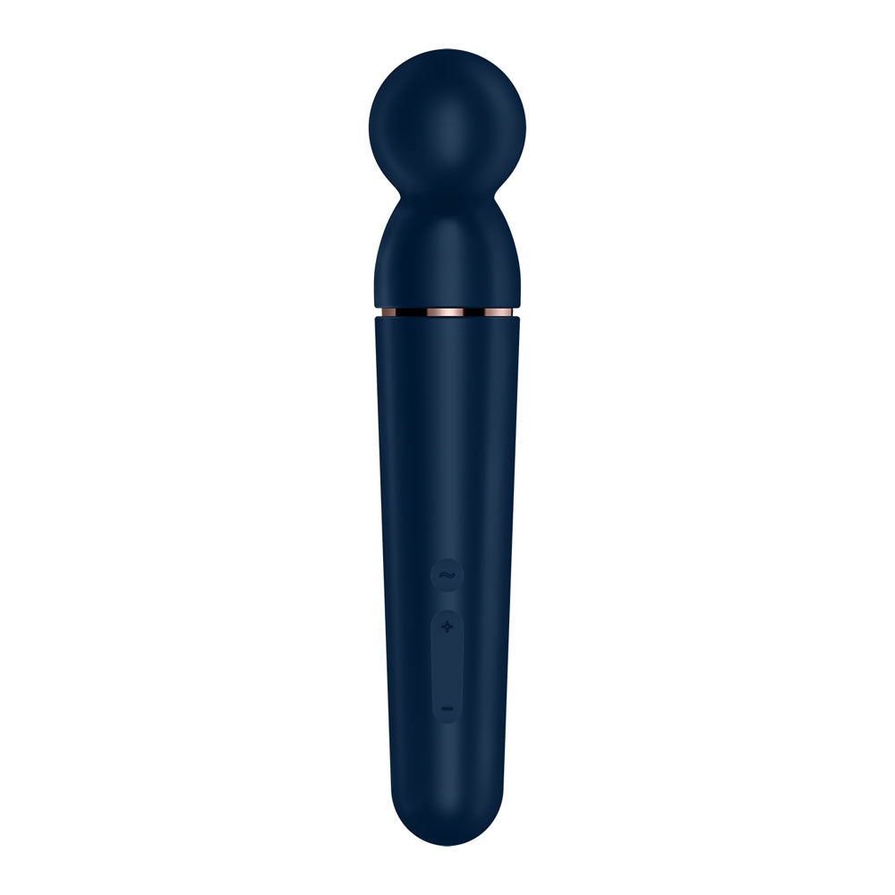 Satisfyer Planet Wand-er - Blue - Blue/Rose Gold USB Rechargeable Massager Wand-4018560