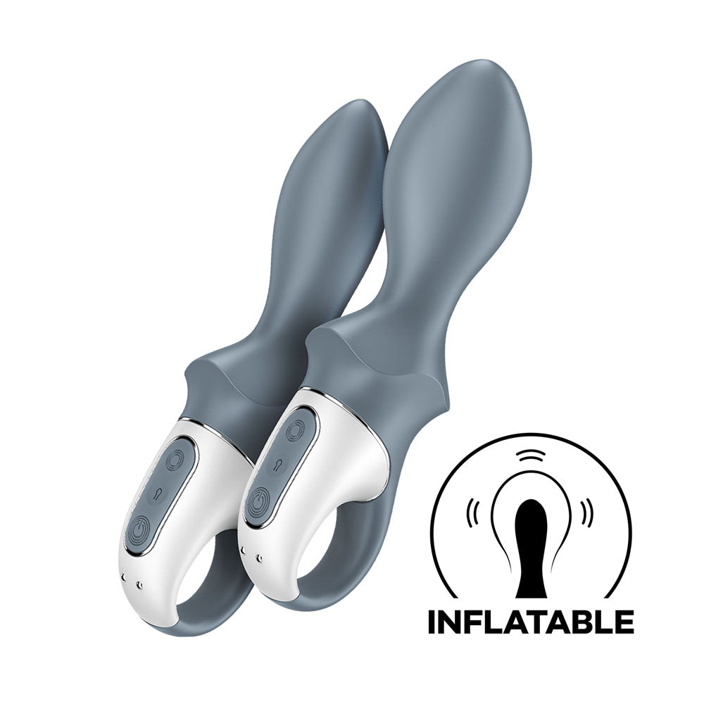 Satisfyer Air Pump Booty 1 - Grey USB Rechargeable Inflatable Anal Vibrator-4038636