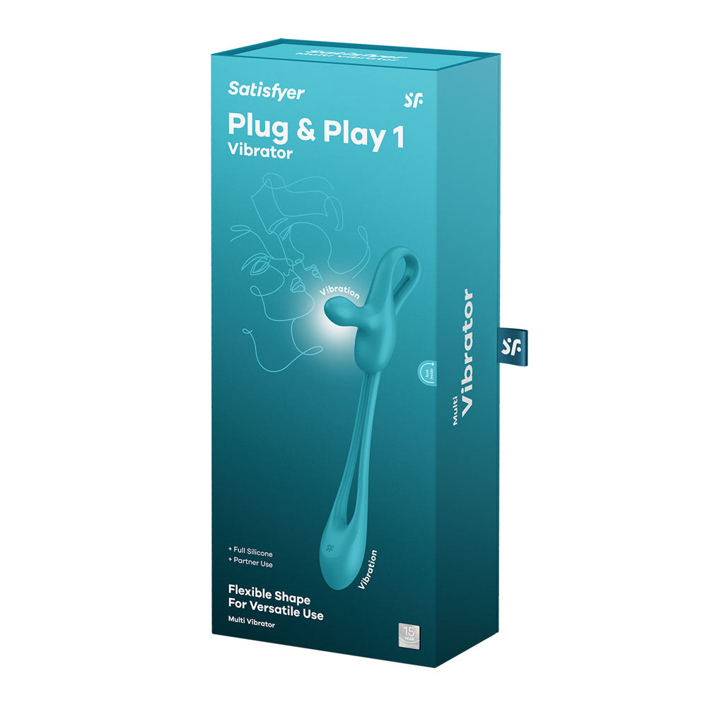 Satisfyer Plug & Play 1 - Blue USB Rechargeable Couples Stimulator-4043876