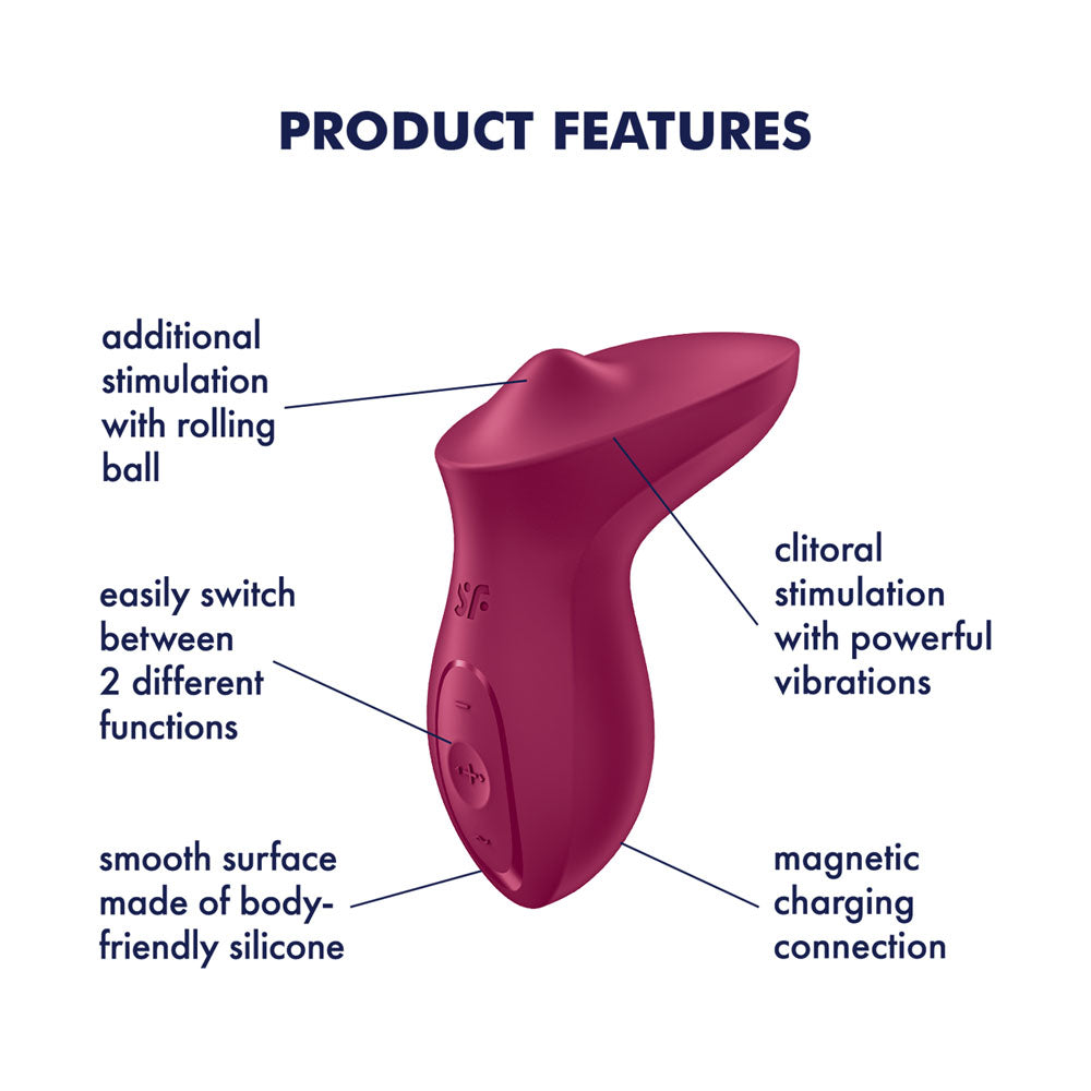 Satisfyer Exciterrr - Berry USB Rechargeable Stimulator-4043968