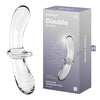 Satisfyer Double Crystal - Clear Glass Double Ended Dildo-4045665