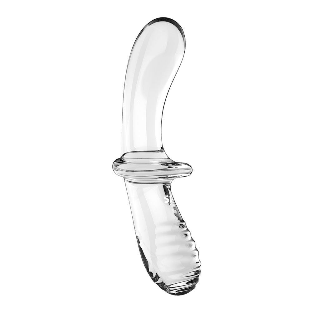 Satisfyer Double Crystal - Clear Glass Double Ended Dildo-4045665