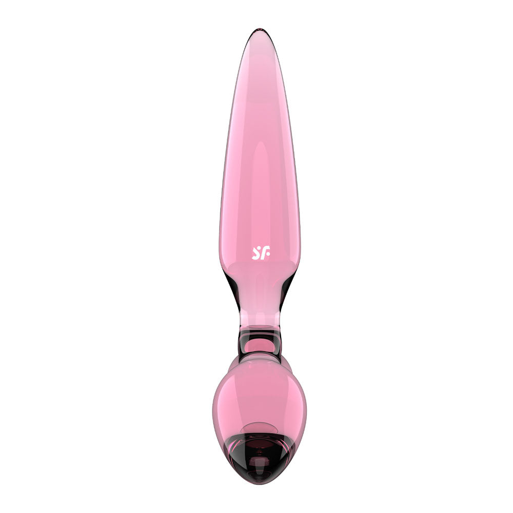 Satisfyer Triple Crystal 2 - Pink - Pink Glass 3-in-1 Butt Plug-4045702