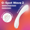 Satisfyer G-Spot Wave 2 - White - White 23.6 cm USB Rechargeable Flicking Tip Vibrator-4045740