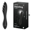 Satisfyer Dazzling Crystal 1 - Black - Black Glass Double Ended Dildo-4045924