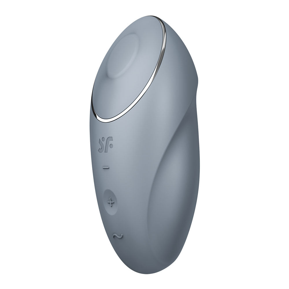 Satisfyer Tap & Climax 1 - Bluegrey - Bluegrey USB Rechargeable Pulsing Stimulator-4046020