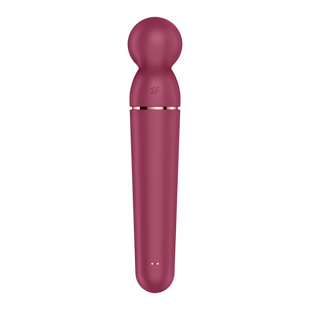 Satisfyer Planet Wand-er - Berry - Berry/Rose Gold USB Rechargeable Massager Wand-4046068